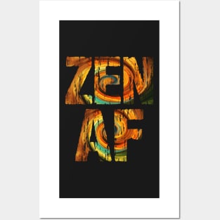 Zen AF Spiral Spiritual Posters and Art